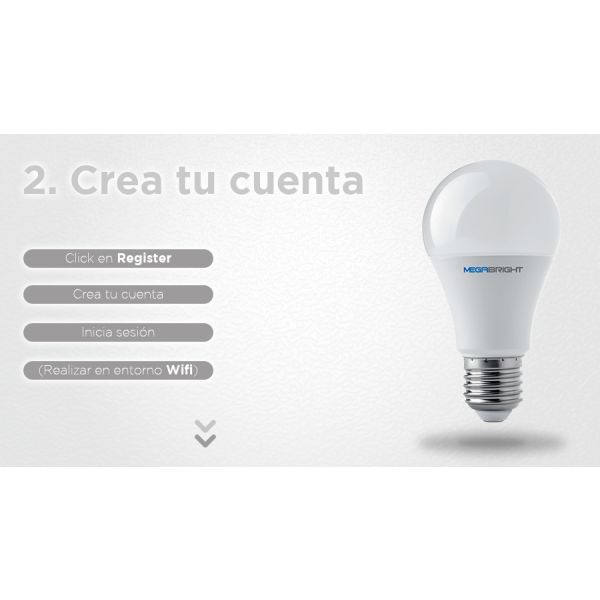 Amp. Led Smart Bright A60 10w E-27 Megabright