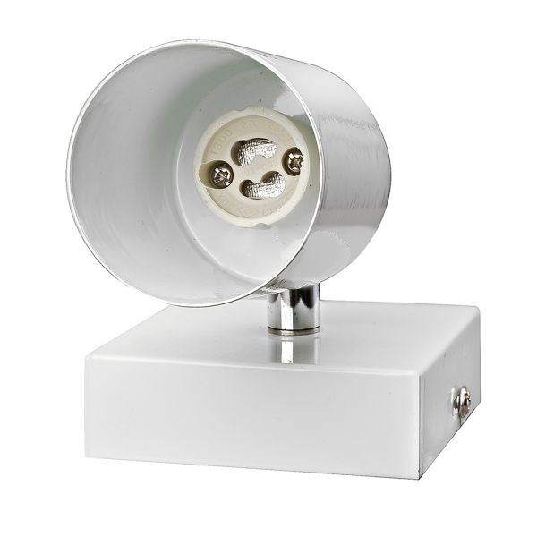 Barra Sobrepuesta Simple GU-10 Blanca