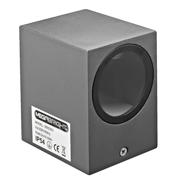Aplique Exterior Rectangular 1XGU10 Muro