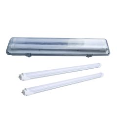 Pack Estanco Poli. 2x18w + Tubo Led (2) 18w 6000 Glass