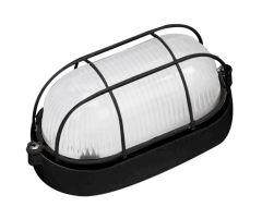Foco Tortuga Negra Aluminio C/ Rejilla Max 60w