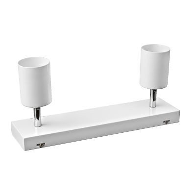 Barra Sobrepuesta Doble GU-10 Blanca