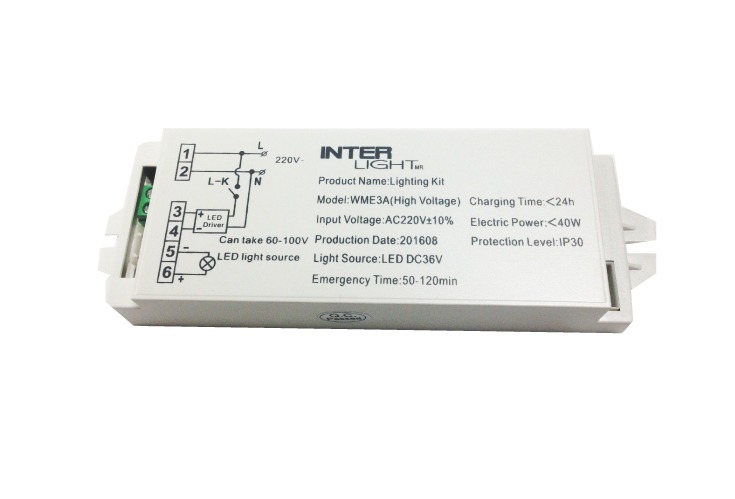 Kit Emergencia LED 3-40W 120 min E3A HIGH VOLTAGE