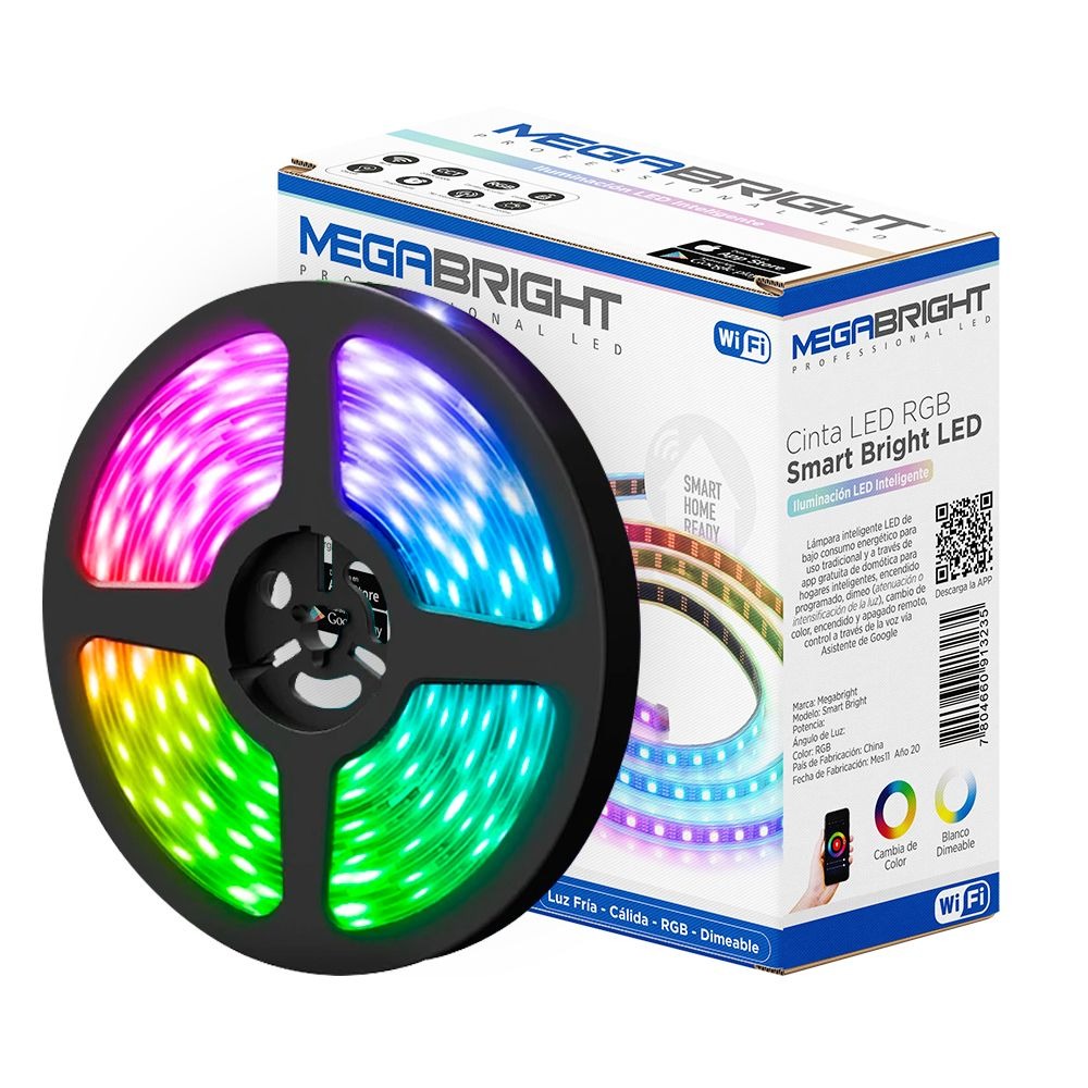 Cinta Led RGB SMARTBRIGHT 24W 5MT WIFI
