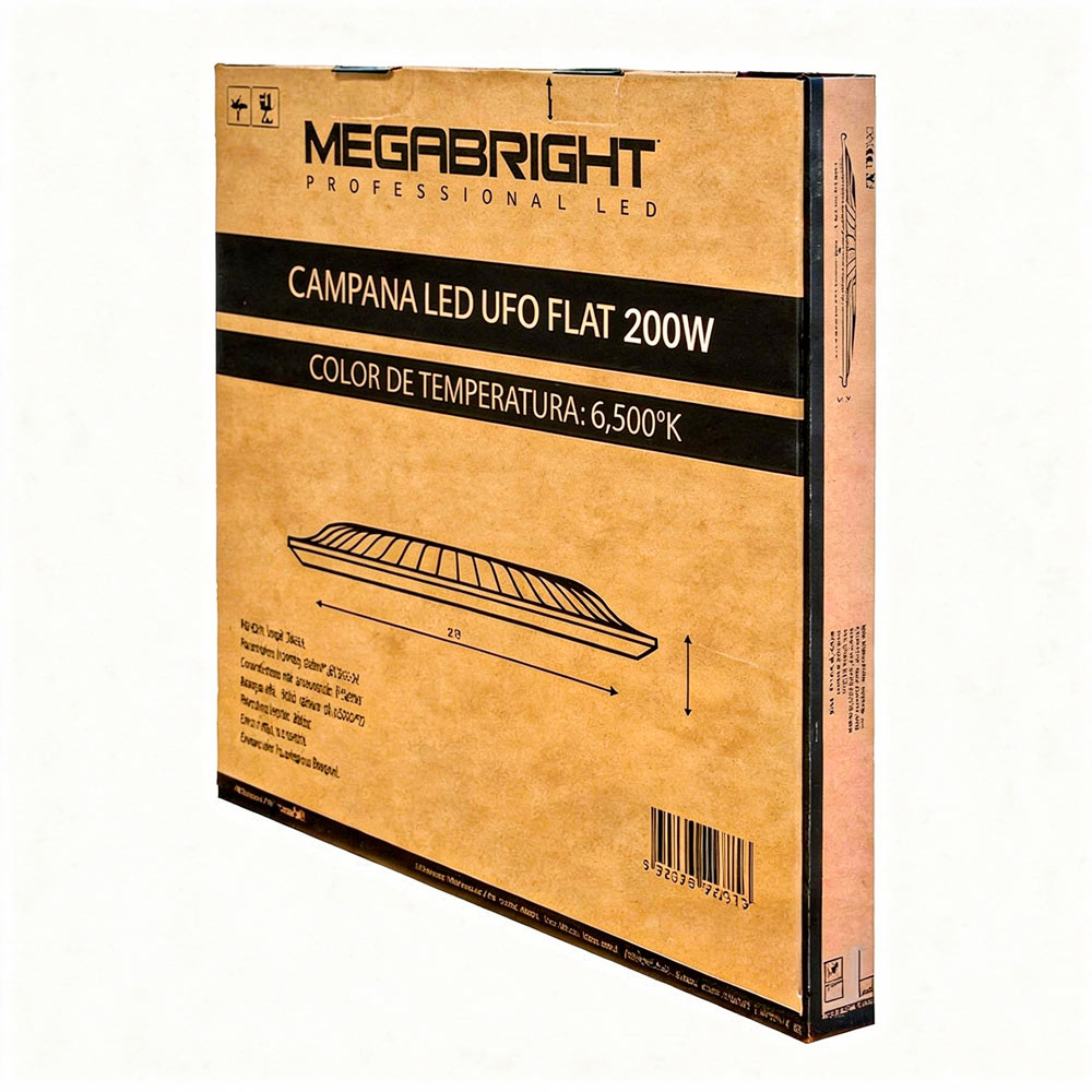 Campana LED UFO FLAT 200W 6000k