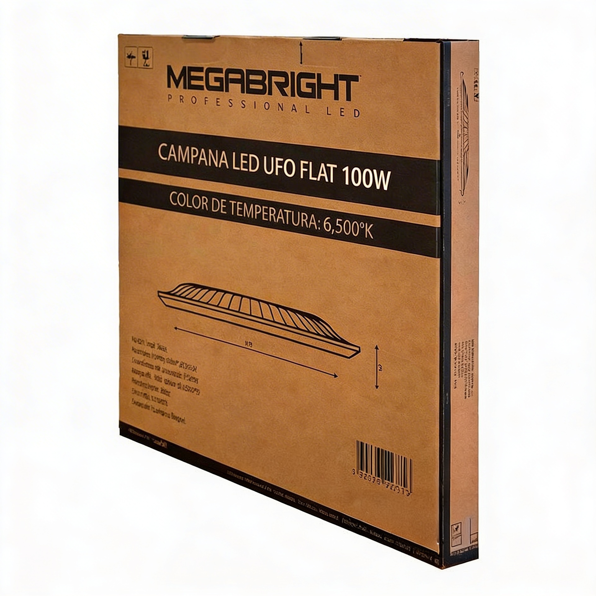 Campana LED UFO FLAT 100W 6000K
