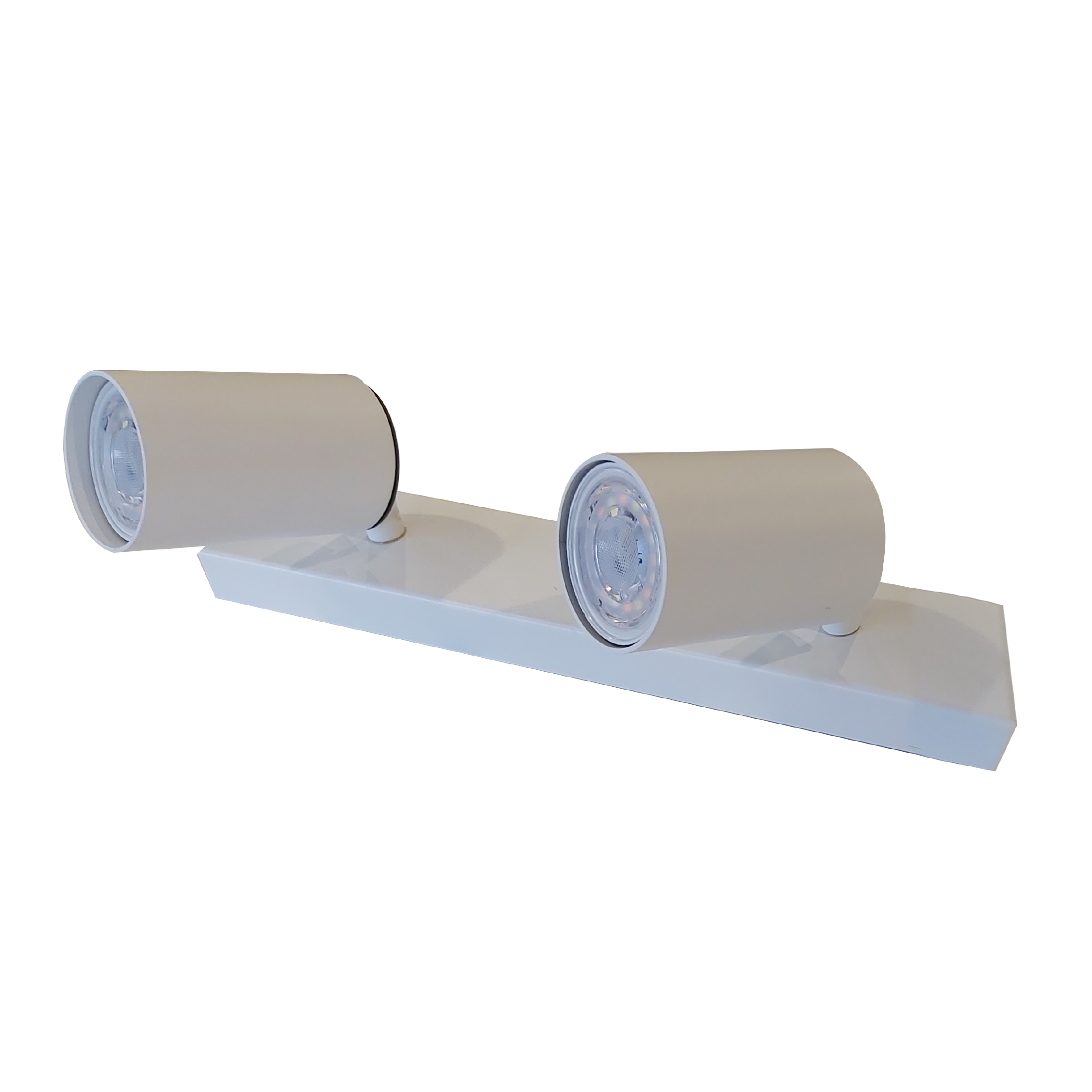 Barra sobrepuesta doble GU-10 blanco mate p2