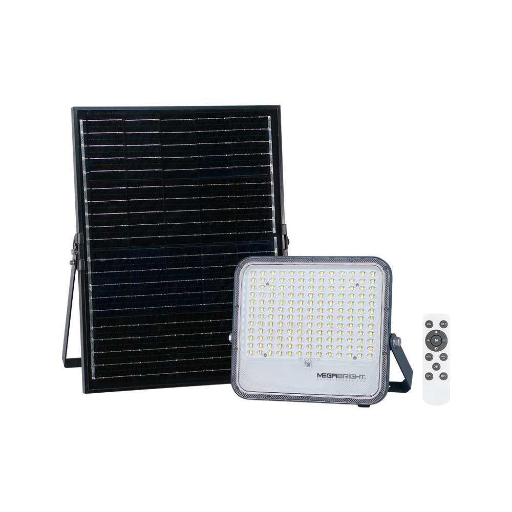 Proyector LED Solar 100W Megabright (incluye panel)