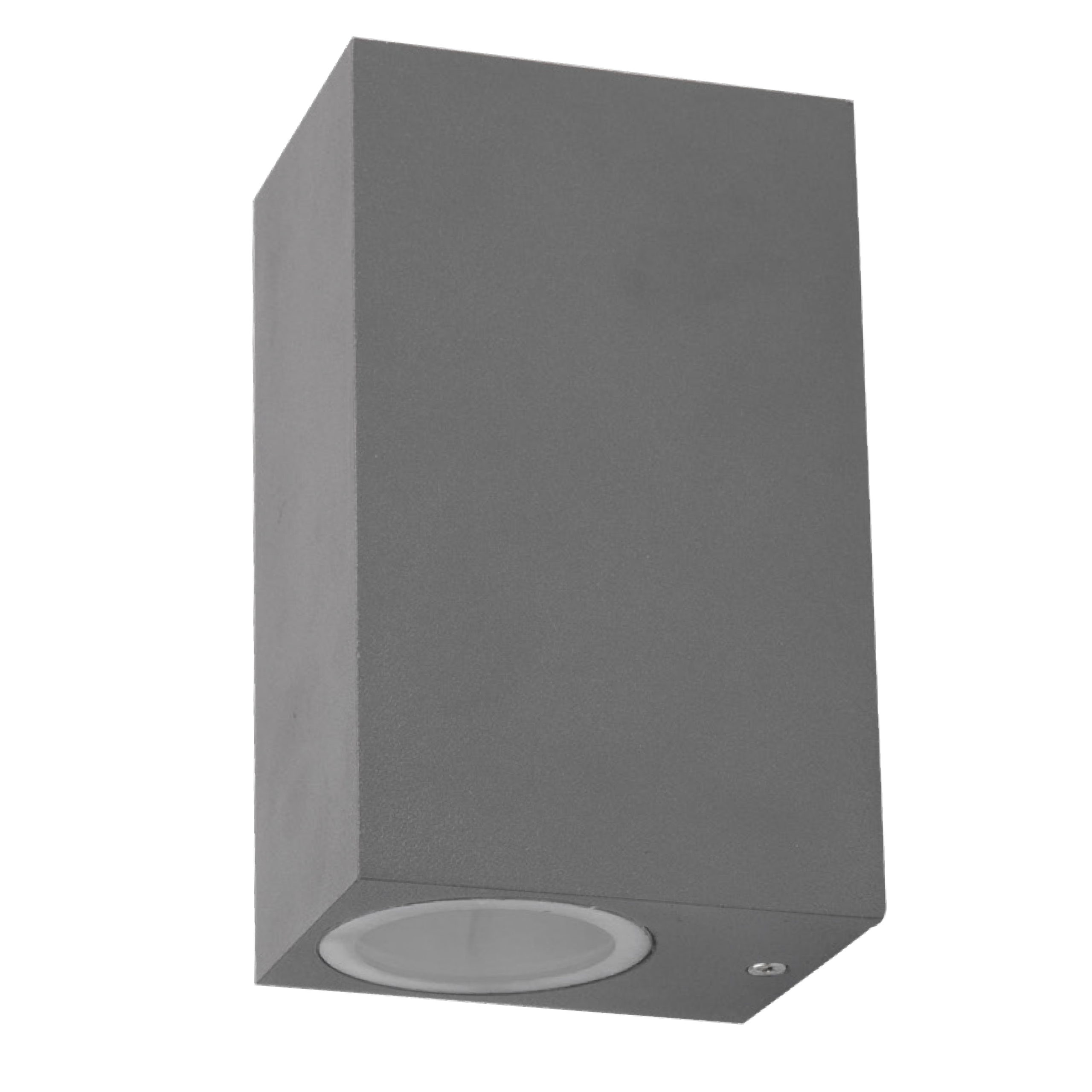 APLIQUE EXT. RECT. LUZ DIR/IND.2xGU-10  IP54 GRAFITO MATE