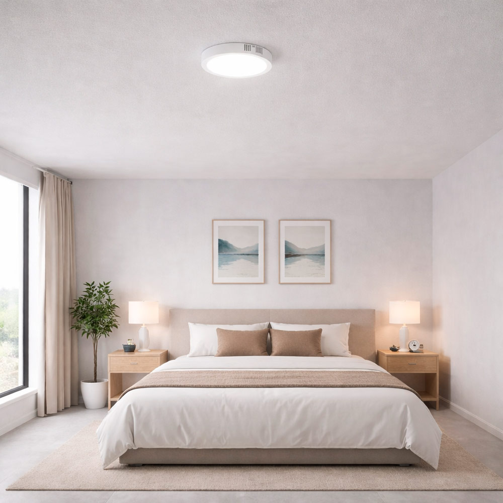 Panel LED Redondo Sobrepuesto 6W/6000K