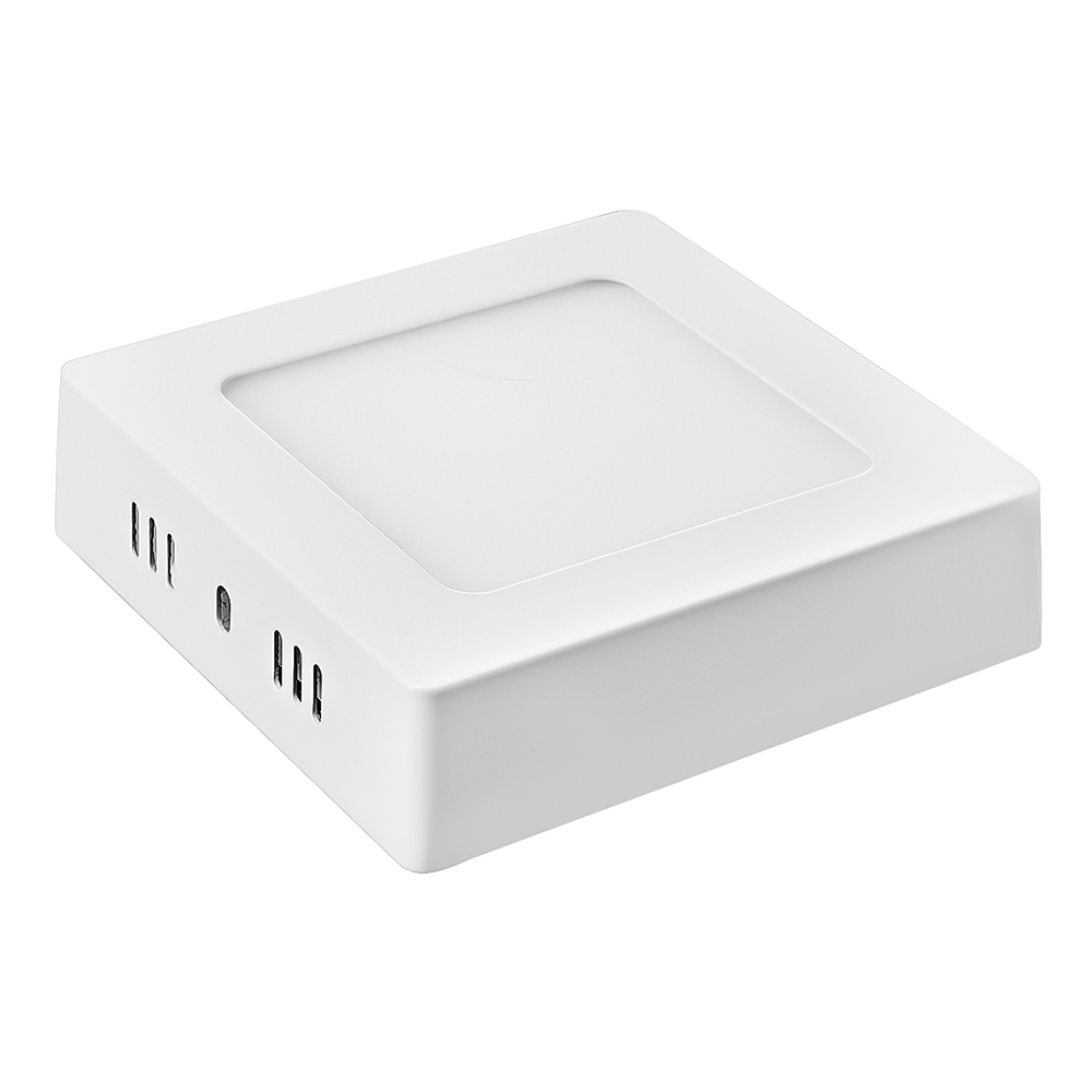 Panel LED Cuadrado Sobrepuesto  6W/3000K
