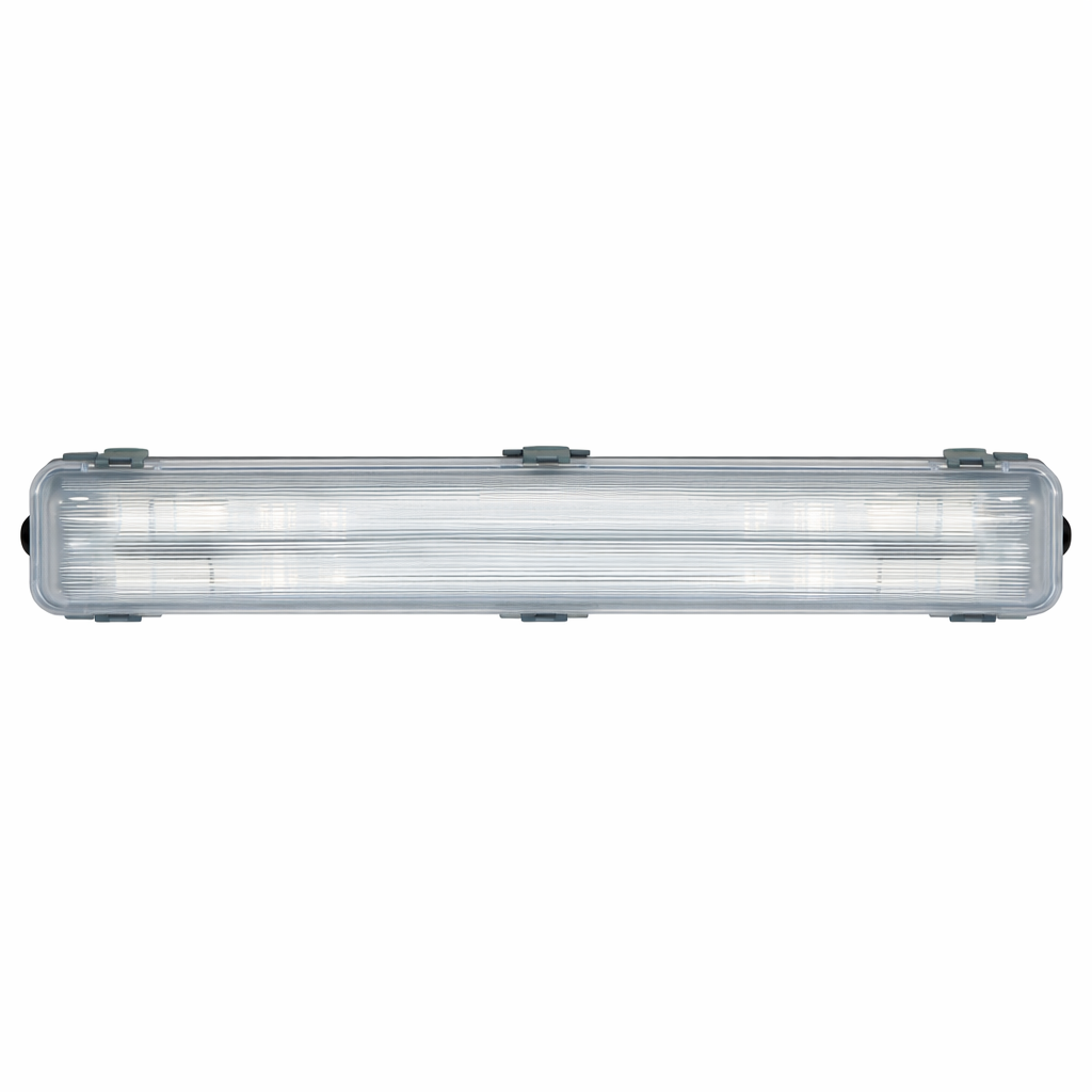 Hermético Estanco LED 2x18W, 120cms, 6000K incluye tubos
