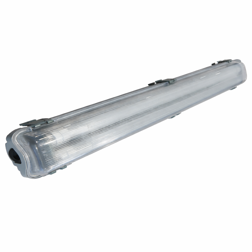 Hermético Estanco LED 2x18W, 120cms, 6000K incluye tubos