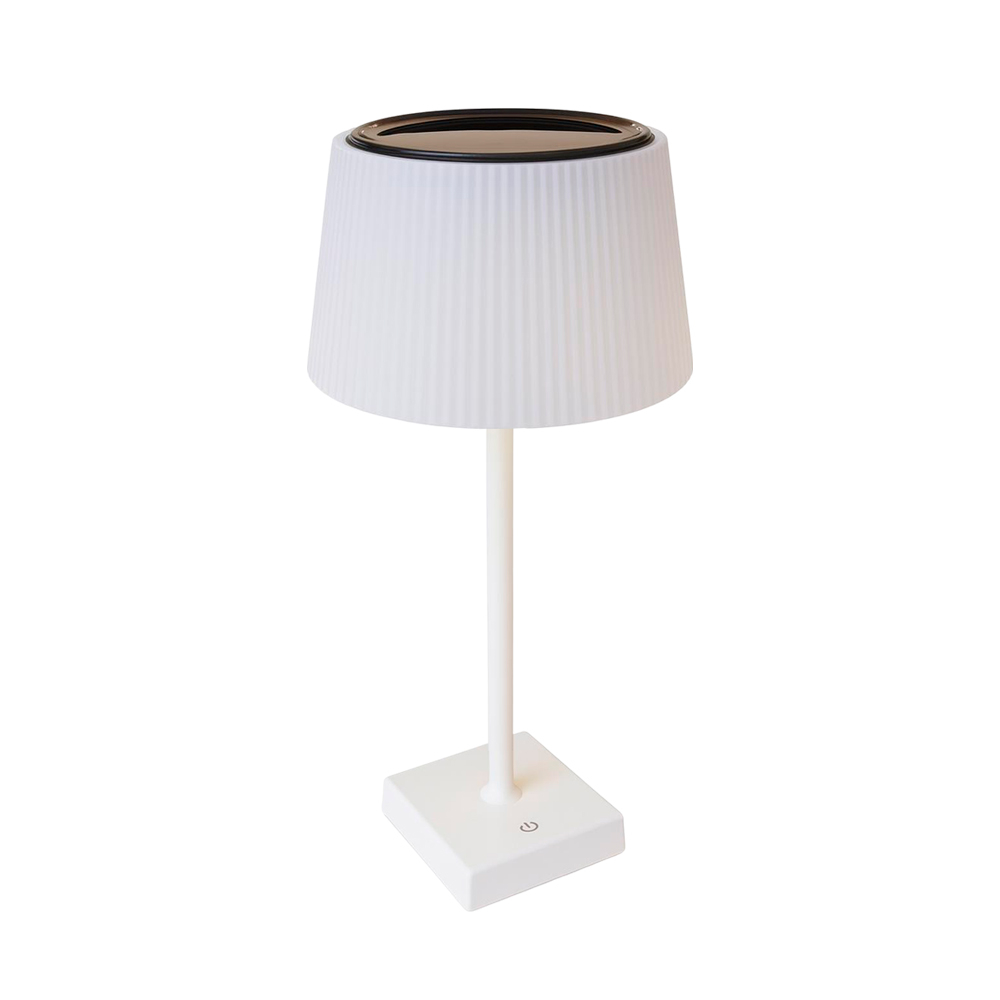 Lampara de mesa LED Solar touch blanca Megabright