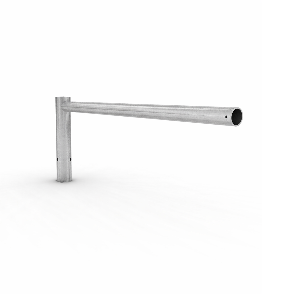 Gancho recto Simple 1 MT Ø1 1/2"  Galvanizado
