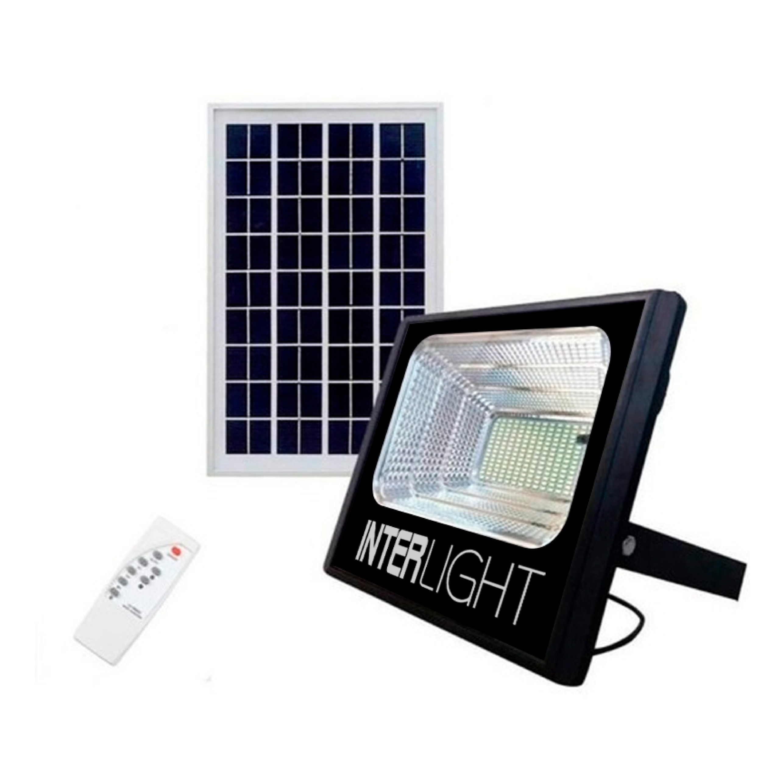 Proyector LED SOLAR 25W  + Panel Interlight