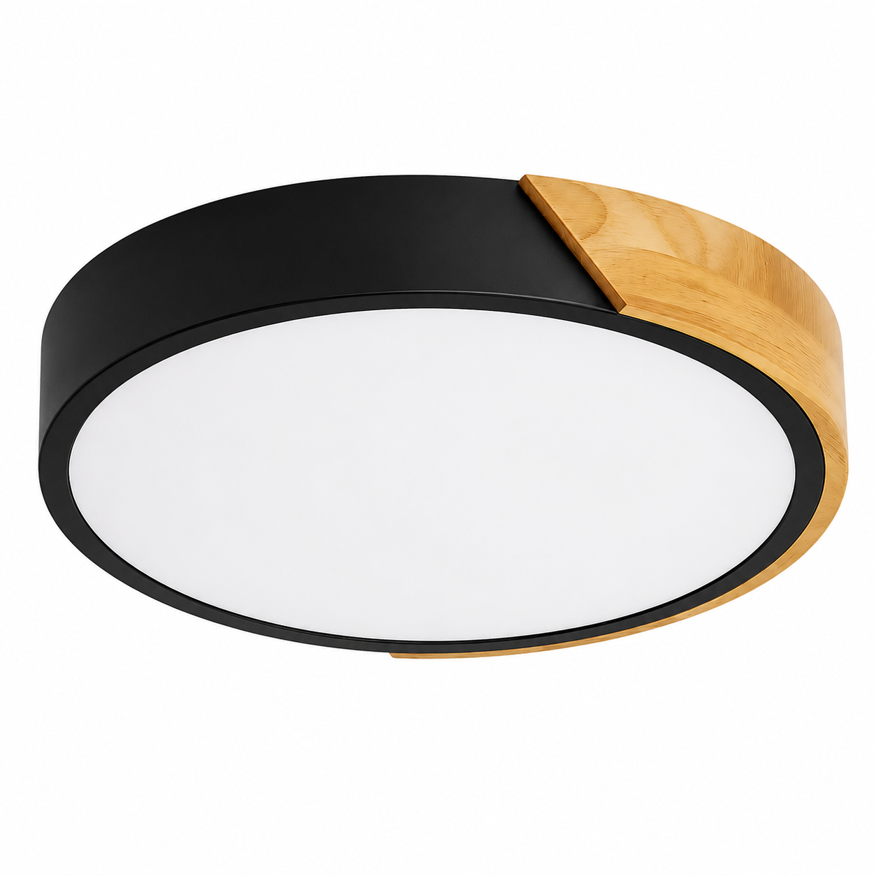 Panel LED Ceiling Madera Negro