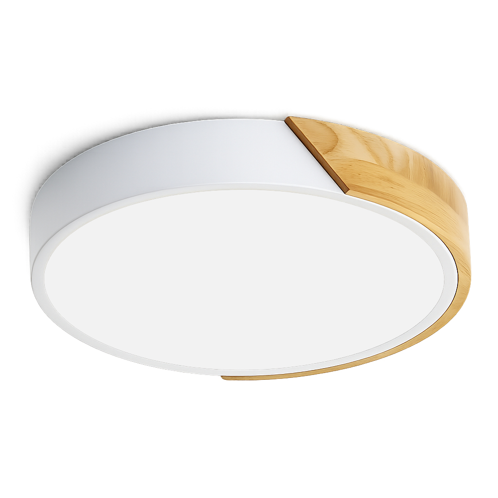 Panel LED Ceiling Madera Blanco